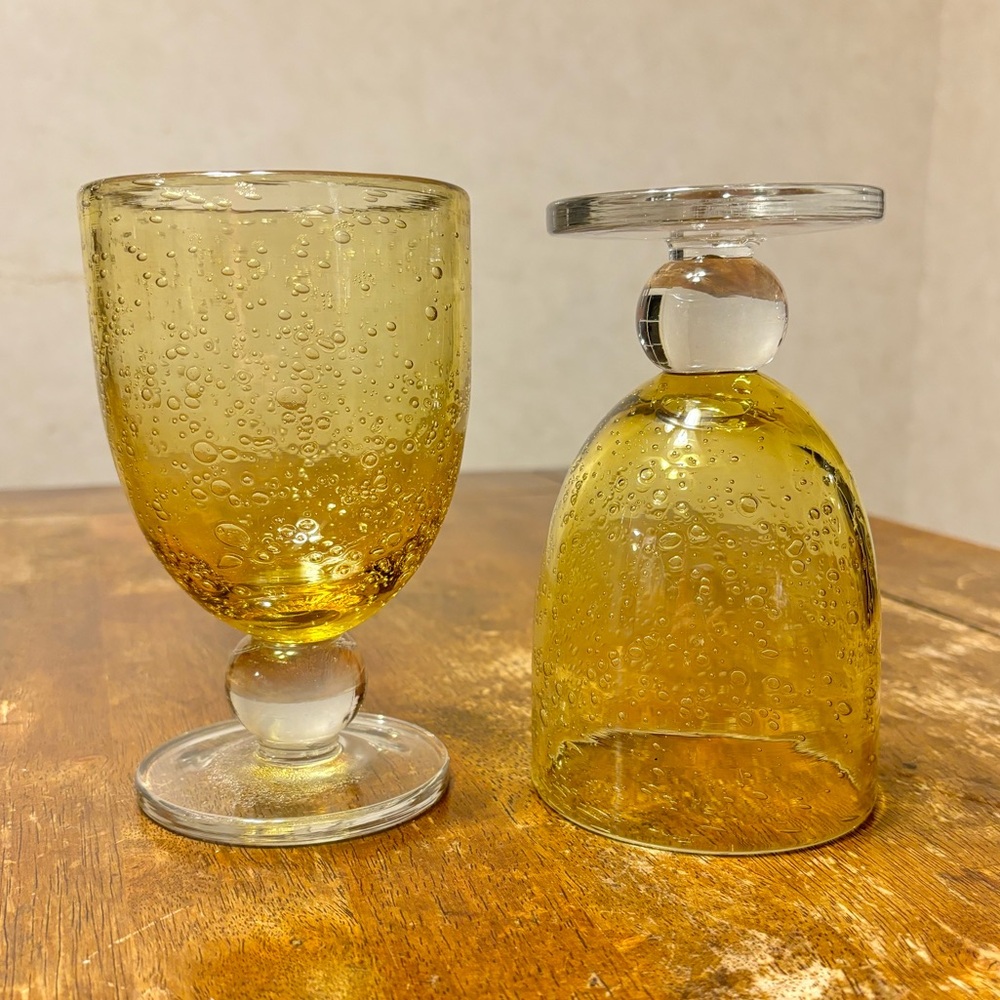 Tag Ltd Bubble Glass Goblets